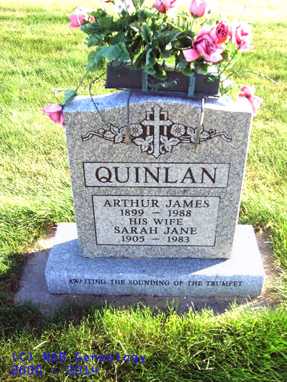 Arthur James & Sarah Jame Quinlan