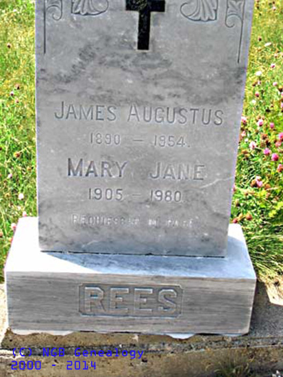 James Augustus and Mary Jane REES REES