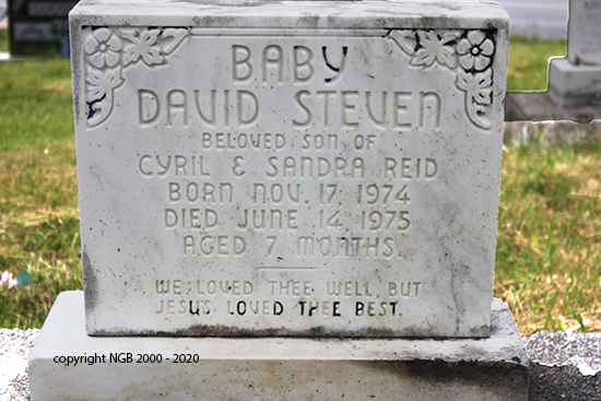 Baby David Steven Reid