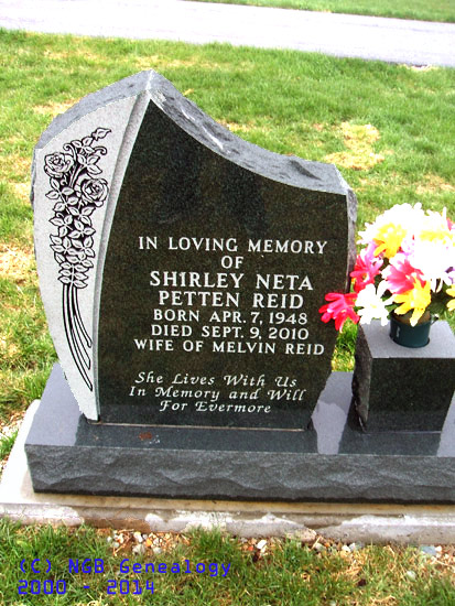 Shirley Netta Petten Reid