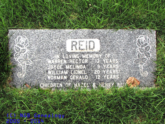 Warren, Joyce, William and Norman Reid