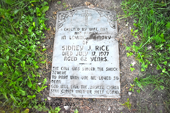 Sidney John & Anita Maisie Rice