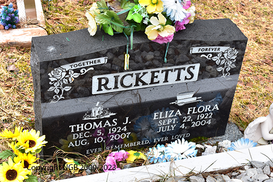 Thomas J. Eliza Flora Rickets
