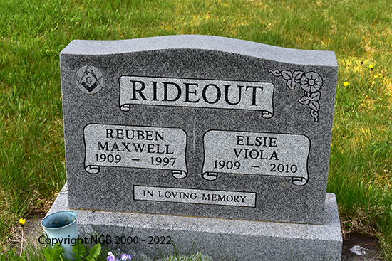 Reuben Maxwell & Elsie Viola Rideout
