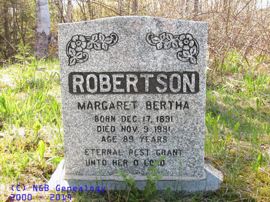 MargaretBertha Robertson