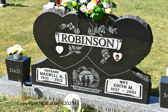 Maxwell B, & Edith M. Robinson
