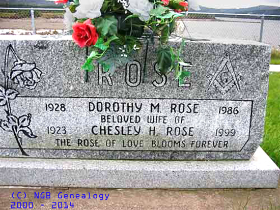 Dorothy M. & Chesley H. Rose