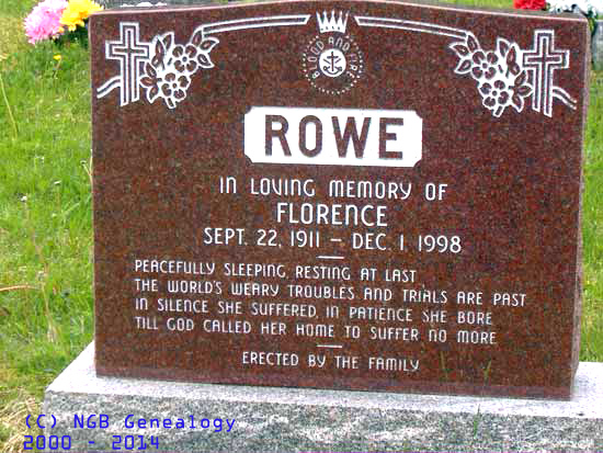 FLORENCE ROWE