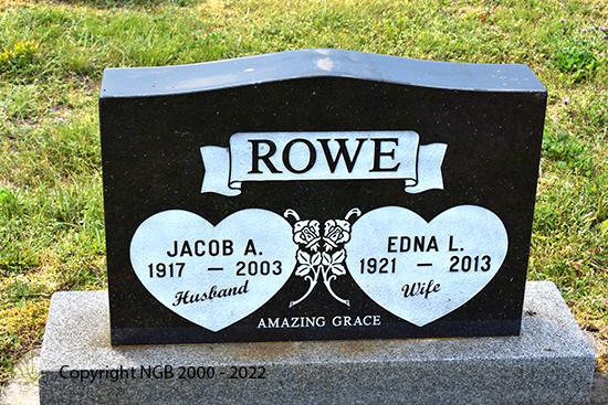 Jacob A. & Edna L. Rowe 