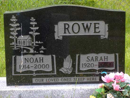 NOAH AND SARAH ROWE 