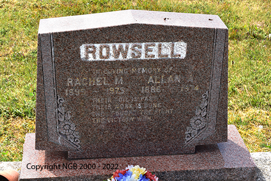 Allan A. & Rachel M. Rowsell