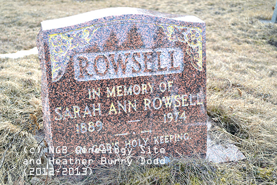 Sarah Ann Rowsell