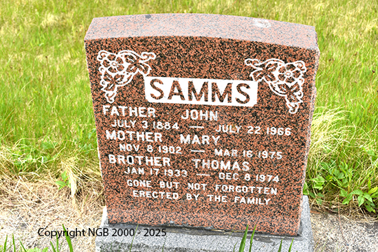John, Mary & Thomas Samms