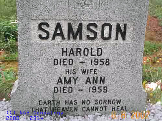 Harold and Amy Samson