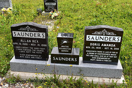 Allan Rex & Doris Amanda Saunders