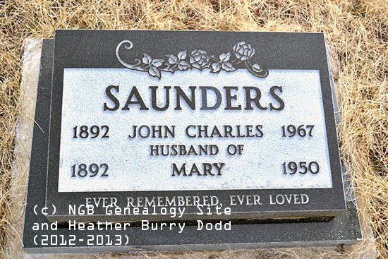 John Charles & Mary Saunders