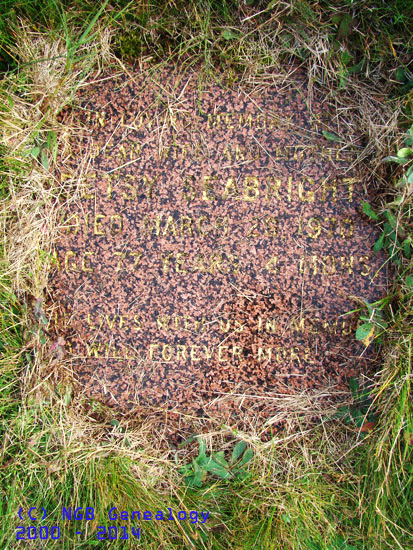 Betsy Seabright (Original Headstone)