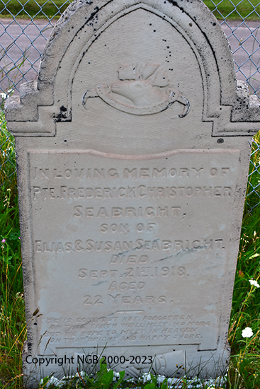 PFC Frederick Christopher Seabright