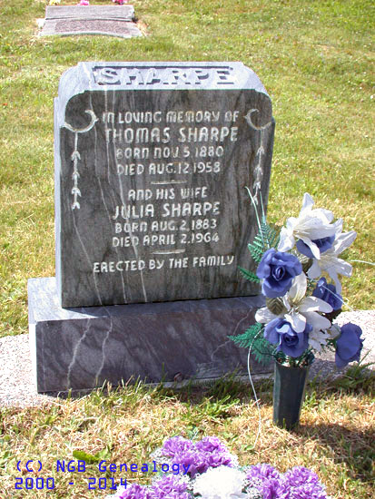 Thomas and Julia Sharpe