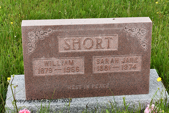 William & Sarah Jane Short