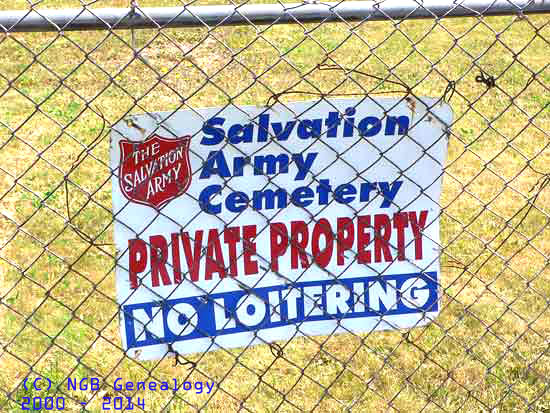 Sign into Cemetery