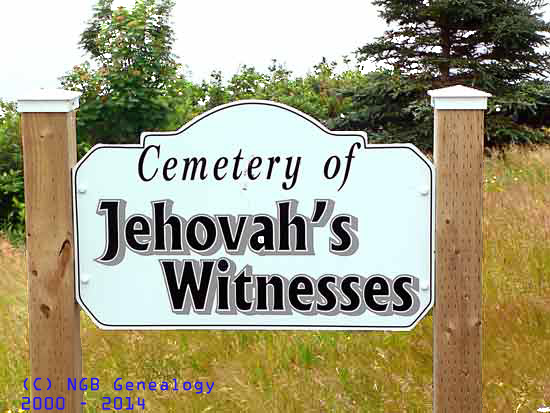 Sign for Cemetery