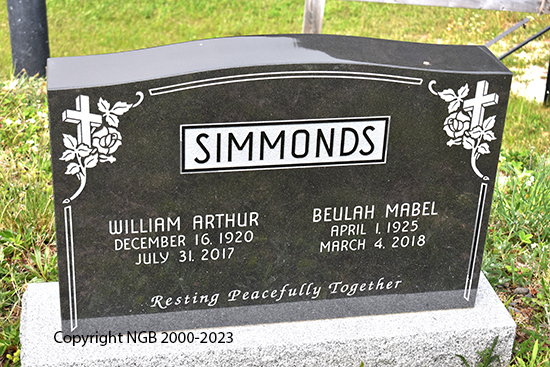 William Arthur & Beulah Mabel Simmonds