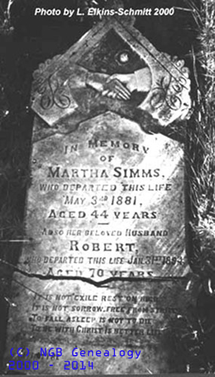 Robert and Martha Simms