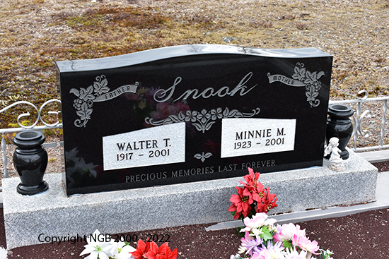Walter T. & Minnie M. Snook