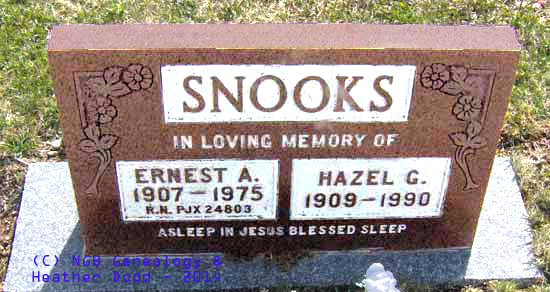 Ernest and Hazel Snooks