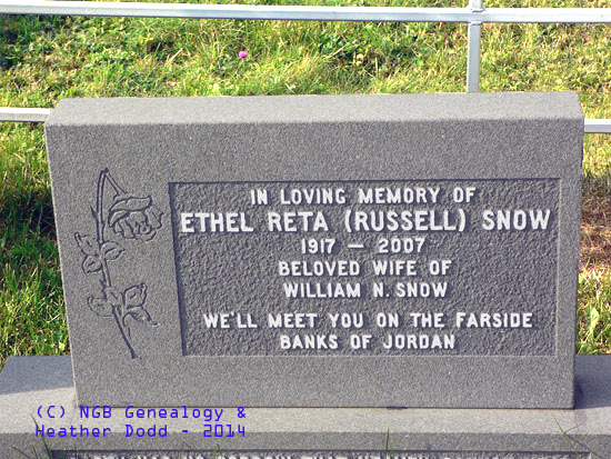 Ethel (reta) Russell Snow