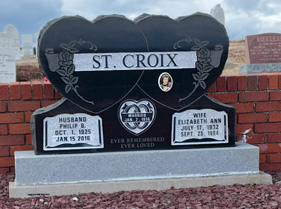 Philip B. & Elizabeth Ann St. Croix