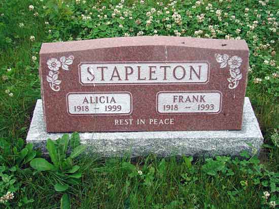 Alicia and Frank Stapleton