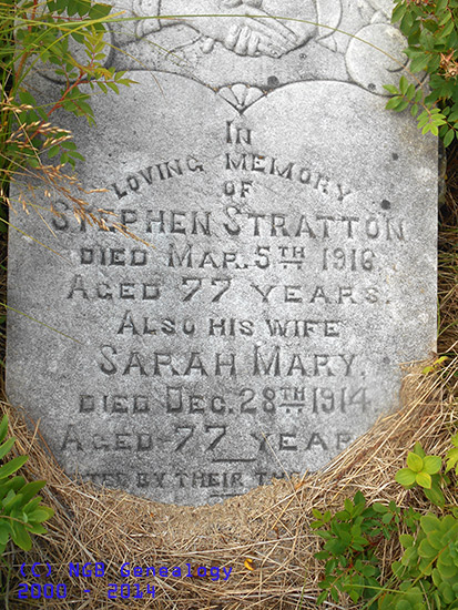 Stephen & Sarah Mary Stratten