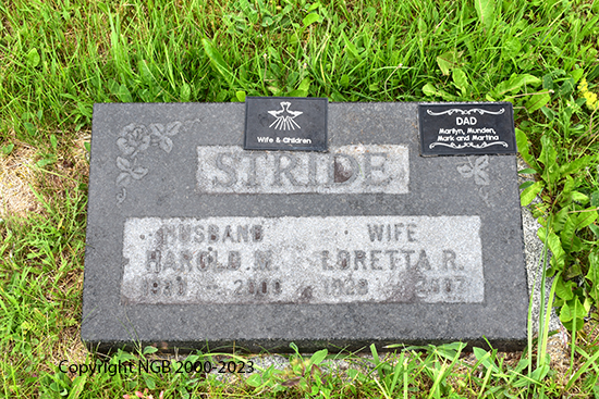 Harold & Loretta Stride