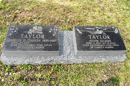 Clyde Gilbert & Shirley Elizabeth  Taylor