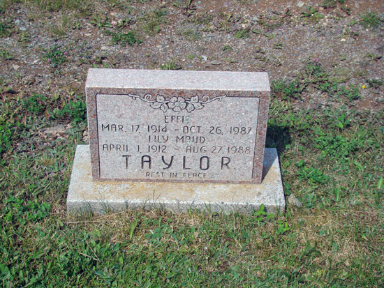 Effie and Lily Maud Taylor