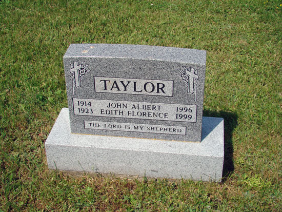 John Albert and Edith Florence Taylor