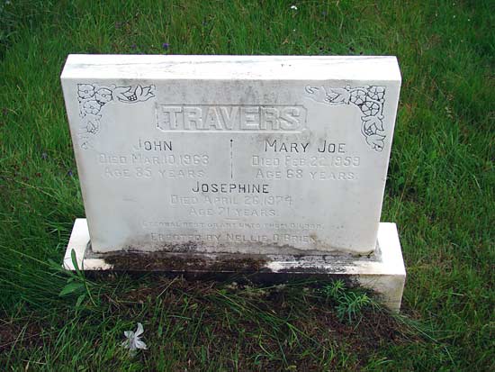 John, Mary, and Josephine Travers 