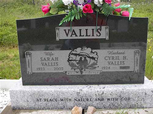 Sarah & Cyril H. Vallis