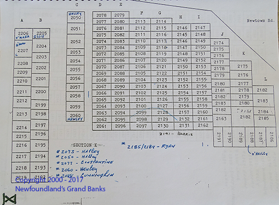 Section X Plot Map