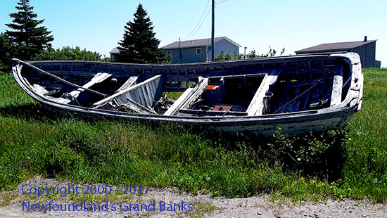 View of boat in cemetery