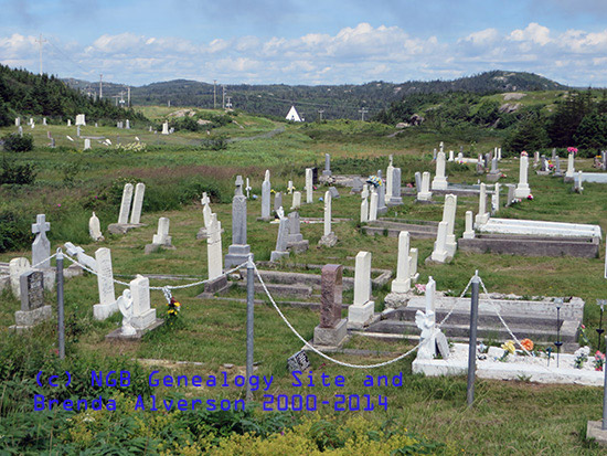 View of cemetery