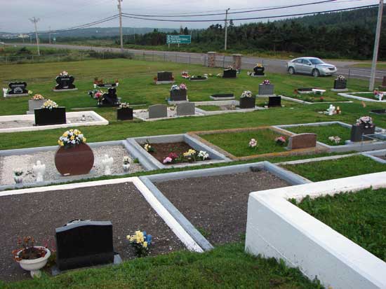 VIEW OF CEMETERY