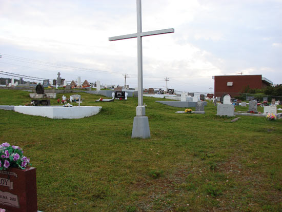 VIEW OF CEMETERY CROSS