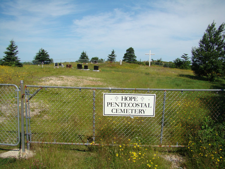 Entrance to Hope Pentecostal Cemetery