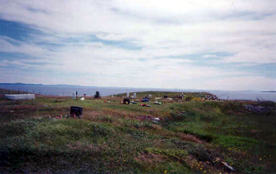 View of Main Street Cemetery Job's Cove - Bay de Verde