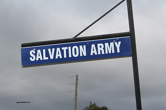 View of Cemetery Sign