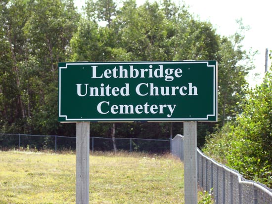 Cemetery Sign
