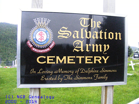 View of Cemetery Sign